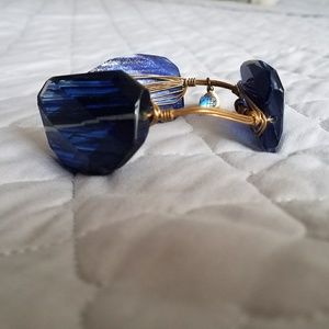 BB Bracelet Big Purple Sparkling Stones